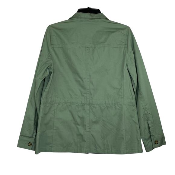 Talbots light green button down utility jacket women's size Small - Picture 6 of 10
